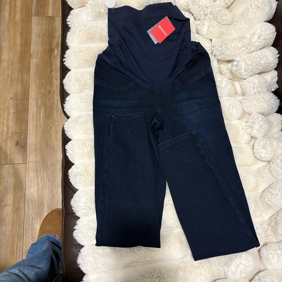 SPANX Mama Ankle Jean-ish Leggings Twilight Rinse - Picture 7 of 8